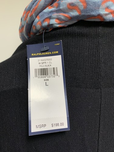 New Polo Ralph Lauren Womens Sweater Cardigan Open Front Long Sleeve L/198$ - Picture 7 of 10