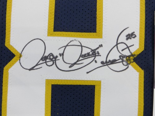 LOU HOLTZ & RAGHIB ROCKET ISMAIL NOTRE DAME SIGNED NATL CHAMPS JERSEY JSA PROOF - Picture 4 of 10