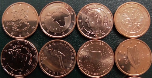Europa - Monete Euro 1 Centesimo di 16 Paesi - UNC - Foto 3 di 5