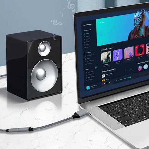 ✨2 en 1 USB a 3,5 mm Jack Tarjeta de sonido Enchufe Auriculares Tarjeta de sonido Spea🔥US - Imagen 12 de 15