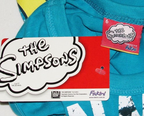 The Simpsons Fakini Bart Simpson RARE Shirt NEW Kids 6 Youth 6Y vintage Tank Top - Picture 3 of 12