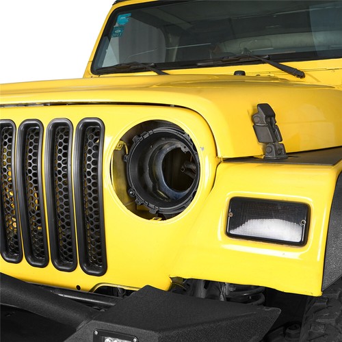 7-Inch Round Headlight Bezel Mount Bracket Rings For 1997-2006 Jeep Wrangler TJ - Picture 3 of 9