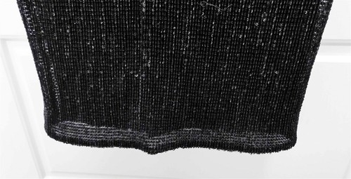 St John Couture Black Beaded Sequin Stretchy Evening Dress sz 4 - Picture 3 of 6