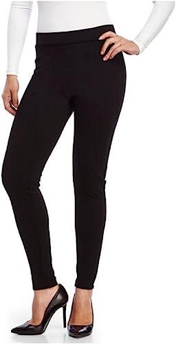 Matty M Wide Waistband Ponte Slub Compression Leggings High Waist VARIETY Womens - Picture 3 of 22