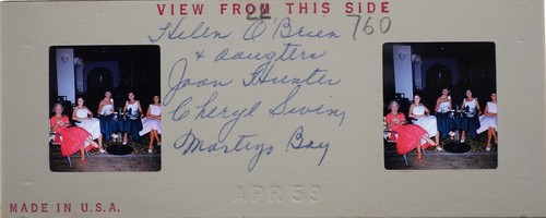 5 attraktive Damen - 1959 Stereo Realist 3D Dia Kodachrome #760 - Bild 2 von 3