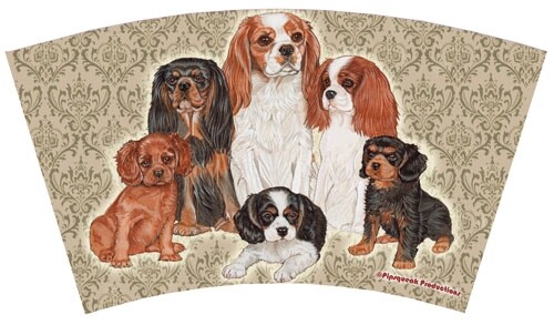 Cavalier King Charles with Straw, Double Wall, 16 Ounces Acrylic Tumbler, BPA-Fr - Picture 2 of 2