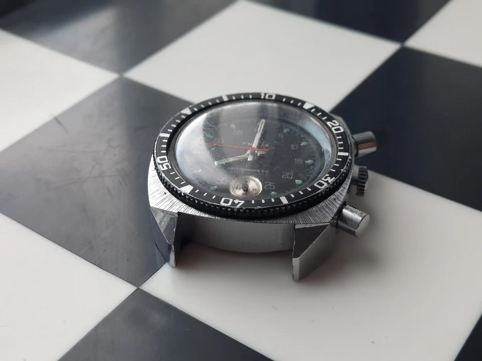 Watch RUHLA Chronograph Antimagnetic Vintage 1970s Manual Winding Made in GDR - Image 4 of 4