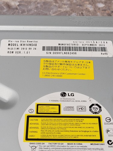 LG WH16NS40 16X Blu-ray DVD CD Multi Interne SATA Rewriter Blu ray 1.01 LOT X2 - Photo 7/11