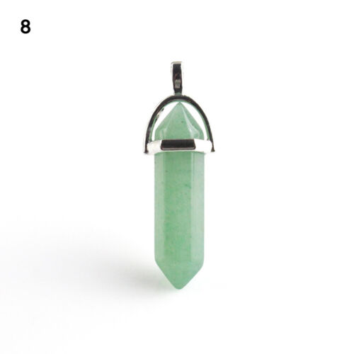 Anhänger Heilschliff Quarz Halskette Punkt Chakra Edelstein Reiki Natur Kristall - Bild 19 von 34