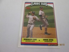 DEREK JETER YANKEES 2006 TOPPS UPDATE CLASSIC DUOS #UH321 HOF 2020