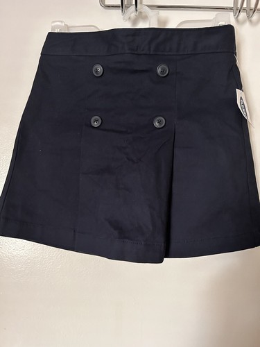 School Uniform Pleated Skort For Girls 3 Pack (2 Blues and 1 Khaki) - Picture 9 of 10