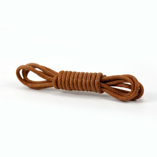 Premium Cotton Round Waxed Shoelaces Unisex Leather Dress Shoes Boots Laces - Picture 3 of 8