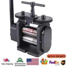Manual Combination Rolling Mill Machine Jewelry Press Equipment 110mm & Handle