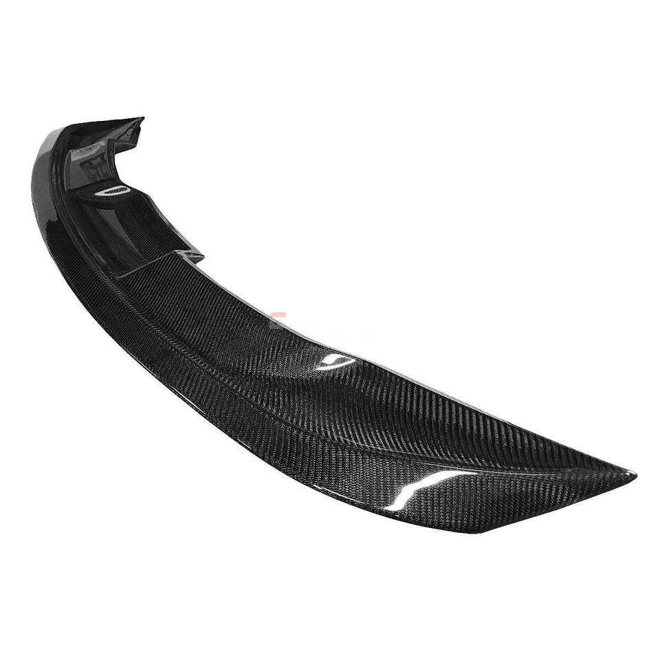 For 15-21 Mustang GT500 Real Carbon Fiber Gloss Black Rear Trunk Spoiler Wing - Image 3 of 4