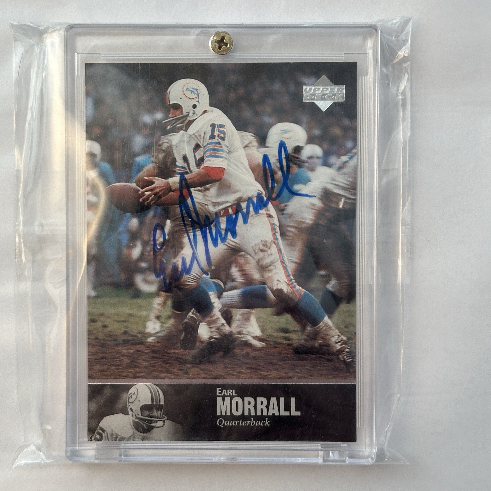 1997 Upper Deck Legends Earl Morrall Auto Autograph AL-143 Miami Dolphins