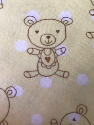 Hochwertiger Stoff Baumwolle gelb/weiß Quiltrücken fühlt sich weich an - Bild 1 von 12