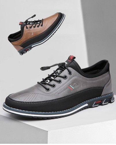 Plus Size Men's Solid Colour Business Style Dress Shoes, Comfy Non Slip Shoes - Picture 3 of 26