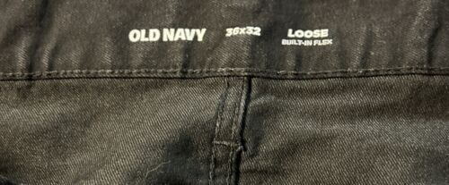 Old Navy Men's Black Loose Built-In Flex Jeans 36x32 (gccr) - Picture 3 of 3