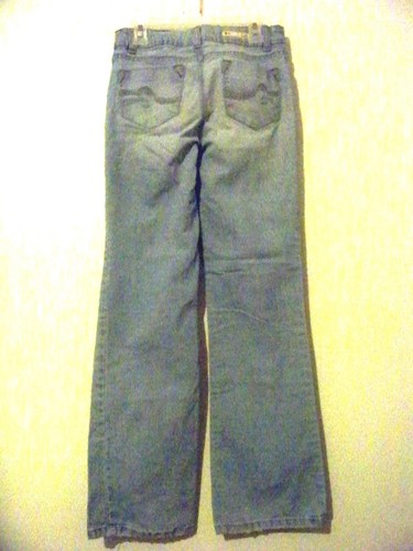 Girls L.e.i. Denim Jeans Size 14 Adjustable Waist GUC - Picture 2 of 2