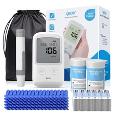 Diabetes Test Kit Blood Sugar Glucose Monitor Meter 206 Pcs Strip Tester Machine