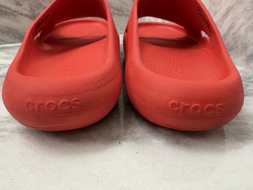 Crocs Mellow Recovery Slide Size Men's 12 Varsity Red Slip On Sandals - Picture 6 of 8
