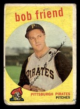 1959 Topps #460 Bob Friend PR-FR