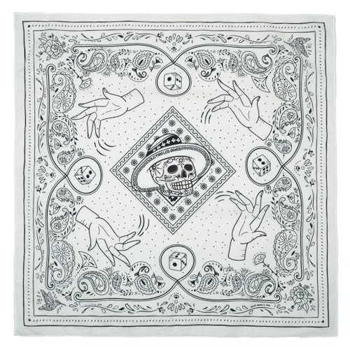 bandana 100% extra fine cotton handkerchief for men and women White - Bild 1 von 7