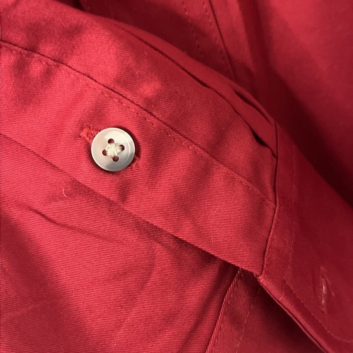 Wrangler Men's Red Western Basic Button Down Shirt 2XL/TTG 100% Cotton - Picture 7 of 13
