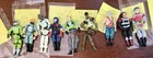 9 1986 hasbro gi joe 3.75" Action Figure Lot of 9 Cobra Big Boah Sci Fi Psyche