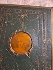 Antique, Ventage Trifold Metal Frame Hanging Shaving Mirror Celluloid Decoration — photo 7