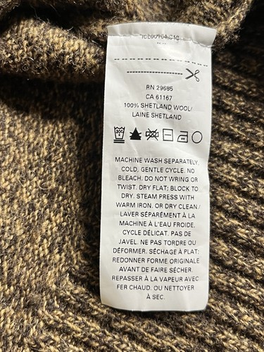 Pendleton Men XL Sweater Shetland Wool Knit Pullover Crewneck Washable NWOT - Picture 9 of 12