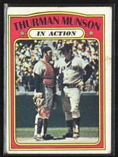 Thurman Munson 1972 Topps In Action #442 New York Yankees