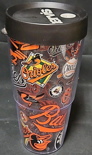 Tervis Baltimore Orioles All Over Print 24Oz Insulated Tumbler Cup Straw Lid MLB - Picture 3 of 12