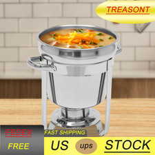 7.4Qt Stainless Steel Chafing Dish Kit Buffet Chafer Set For Food Soup Warming