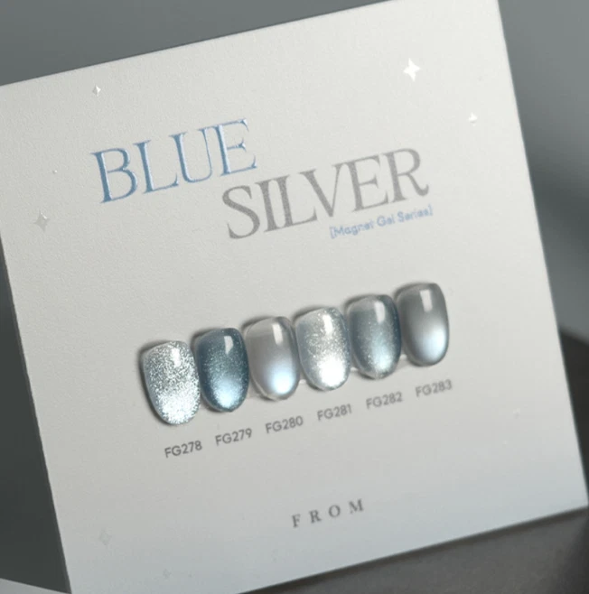 FROM THE NAIL Blue Silver Magnetic Gel Nail Polish 6 Colors Set K-Beauty
Opens in a new window or ta
