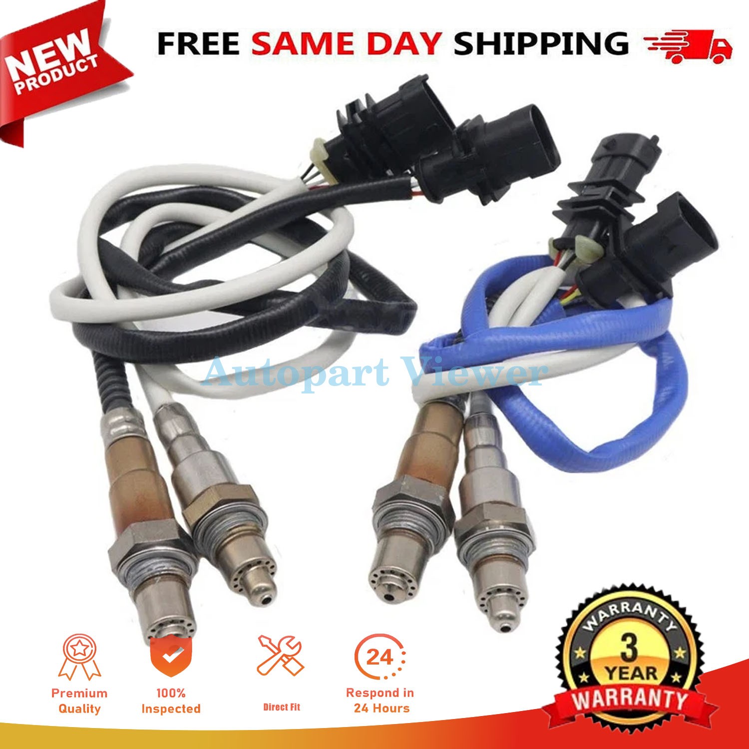 Maserati Ghibli 2014-2017 Oxygen sensors Set of 4