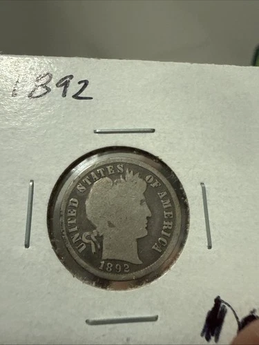 1892 p BARBER DIME ** 90% Silver ** Full Date **