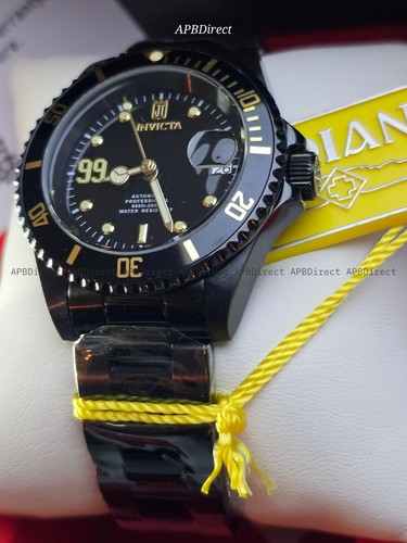 Invicta - Pro Diver - Jason TAYLOR #383 Limited Automatic BLACK GOLD mens watch - Picture 3 of 23