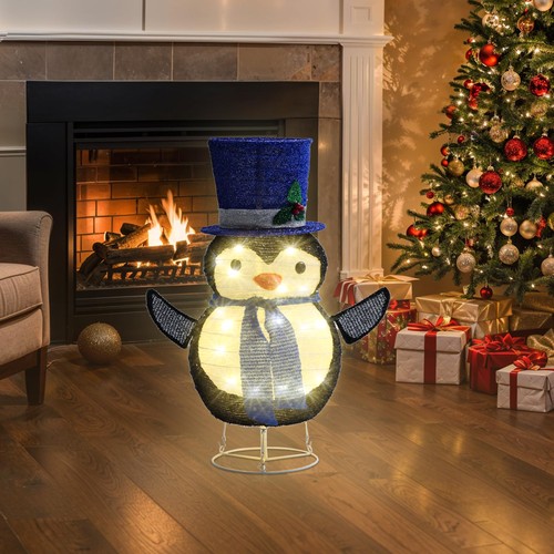 Penguin Outdoor Christmas Decorations, 30 Lights Pop-up Lighted Warm White Li... - Picture 7 of 7