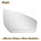 Replacement Mirror Glass For 2008-2012 Nissan Sentra Right Side Adhesive Convex