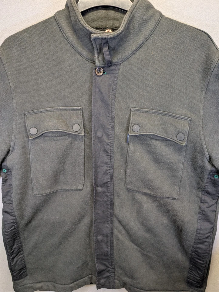 Chaqueta polar Paul Smith Jeans verde cremallera completa XXL 100 % algodón bolsillos Foto 2 de 4