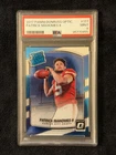 2017 Panini Donruss Optic #177 PATRICK MAHOMES II ROOKIE RC PSA 9