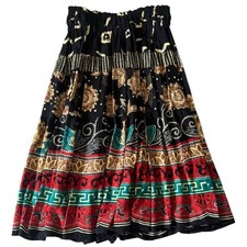 Carole Little Boho Patchwork Maxi Skirt Small