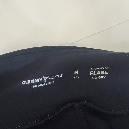 OLD NAVY High-Waisted PowerSoft Flared Split-Hem Performance Leggings Girls 8 M - Picture 8 of 10