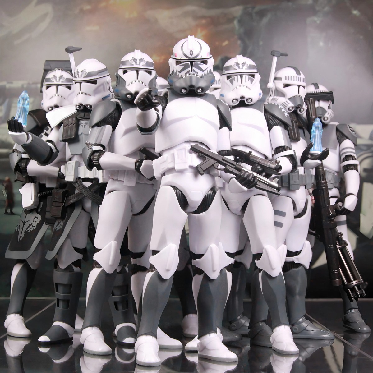 STAR WARS Clone Trooper Commander セット Star Wars Exclusives Clone Trooper Troop Builder 4-Pack