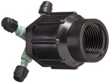 Orbit 67025 Quad Full Flow Manifold with Four 14 Inch Barbed Ports Caps Included