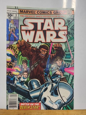 Star Wars #3 VF- 7.5 Part 3: A New Hope Movie Adaptation! Marvel 1977