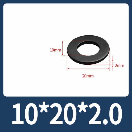 Arandelas Grado 8 Junta Acero al Carbono Negro Espaciador Plano Redondo M2 M3 M4 M5 M6-M30 - Imagen 27 de 43