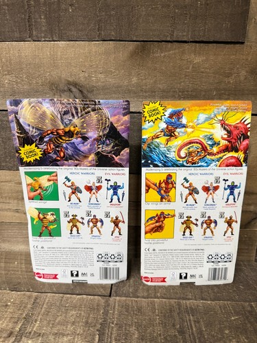 ⚡️Figura de juego retro Masters of the Universe Buzz-Off & Stratos de Mattel NUEVA⚡️ - Imagen 2 de 2