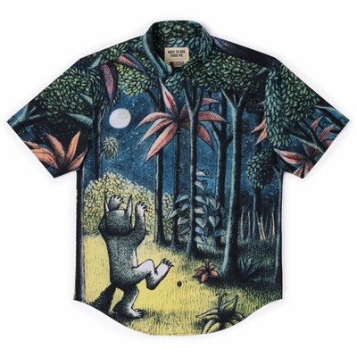 RSVLTS Where The Wild Things Are Size Medium Mens KUNUFLEX Button